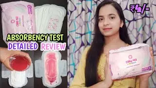 Cara Mia Sanitary Pads Detail Review/ My personal experience/ Absorbency & Dryness Test😱/Cotton #pad