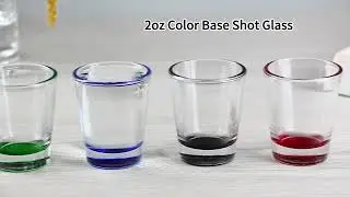 [202401]Custom Logo Shot Glasses, Transparent 2oz Liquor Shooter Glass Cups.