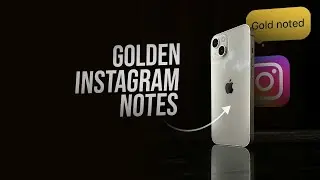 How to Make Instagram Note Gold (tutorial)