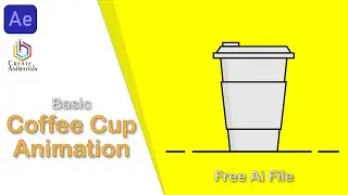 After Effects Tutorial :- How to Animate A Coffee Cup? | the digital design shop