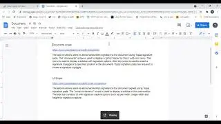 How to Sign Handwritten Signatures in  Google Docs using gDoc Signer