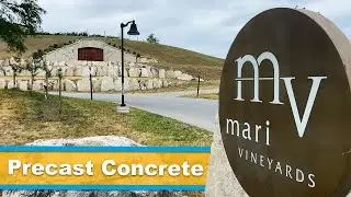 Winery Uses Precast Concrete Products To Take Landscape To The Next Level (Pole Base)