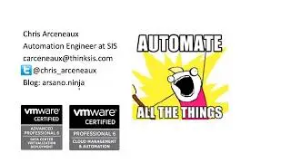 VMware vSphere Automation via Ansible and Gitlab CI with Chris Arceneaux (@Chris_Arceneaux)