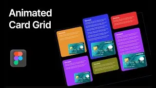 How to Design Animated Card in Figma | Figma Animation| Auto Layout Card