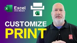 Excel Printing Customization - Add Headers, Footers, Breakup Pages, Hiding