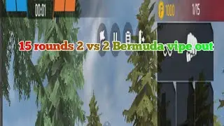 wipe out 4 player 15 rounds in Bermuda | FREE FIRE CRAFTLAND