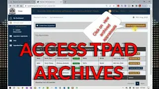 How to access, retrieve and print tsc archived TPAD appraisals