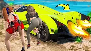 ДЕВУШКА ПОВЕЛАСЬ НА ТАЧКУ С РАКЕТНЫМ ДВИЖКОМ В ГТА 5 МОДЫ! ОБЗОР МОДА В GTA 5! ВИДЕО ГТА ИГРЫ MODS