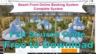 Beach Front Online Booking System with Full Source Code | Free to Download