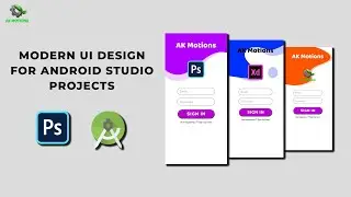 Modern UI Design | Login Page | Android Studio | Photoshop | Android Studio Mini Projects