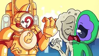 TITAN CLOCK MAN Vs. GARTEN of BANBAN! skibidi toilet multiverse Animation