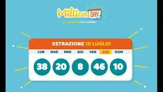 Estrazione Millionday 10-07-2021