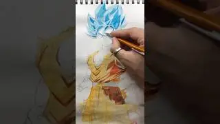 Goku ultra instinct drawing #goku #shorts