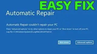 How To Fix Startup Repair Cannot Repair This Computer Automatically in Windows