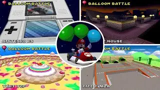 Mario Kart DS -  All Battle Courses & Modes