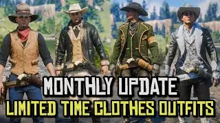 Red Dead Online Monthly Update Limited Time Clothes Outfits (Bounty Hunter Update)