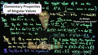 Elementary Properties of Singular Values