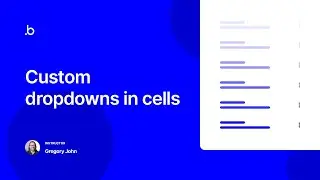 Custom Dropdowns in Cells | Bubble.io Tutorial