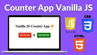 Counter App with Vanilla Javascript || Html Css Javascript Tutorial | Mini Project For Beginners