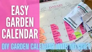 Easy Garden Calendar ⏰ || DIY Garden Calendar || How To Make A Garden Calendar | Garden Organization