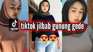 Jilbab Gunung Gede Ketat.Kelihatan Belahannya Hot Banger😍