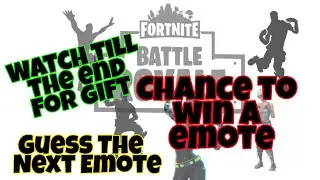 #fortniteemote #freeemote Get A Chance To Win A Emote | Guess The Next Emote