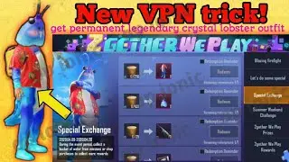 NEW VPN TRICKS TO GET FREE CRYSTAL LOBSTER SET PERMANENT IN PUBG MOBILE #VPNtrick #crystallobsterset