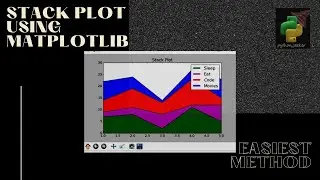 How to do stack plot using matplotlib in python? 