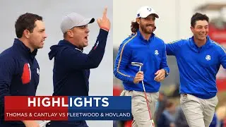 Thomas & Cantlay vs Fleetwood & Hovland | Extended Highlights | 2020 Ryder Cup