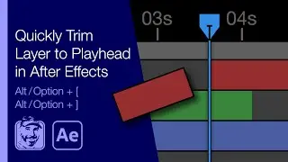 Quickly Trim Layer to Playhead in After Effects