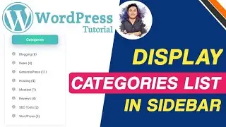 How to Add Categories in WordPress Sidebar | How to Add Categories Widget in WordPress Blog Page