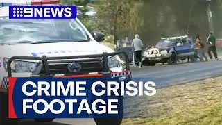 New video captures terrifying crime crisis across Queensland towns | 9 News Australia