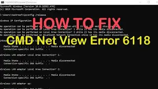 How To Fix System Error 6118 Has Occurred Command Prompt - CMD Error 6118 | SP SKYWARDS