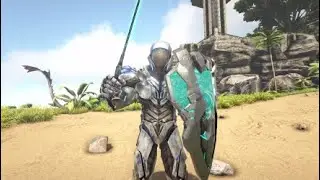 ARK|HOW TO SPAWN IN A TEK SHIELD AND SWORD!!