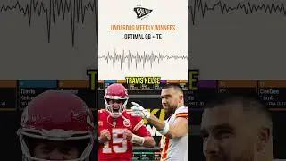 Optimal QB + TE For Underdog's Weekly Winners #shorts #nfl #dfs