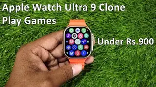 Apple Watch Ultra 9 Clone | i9 Ultra Max Smart Watch Unboxing | Play Games in Smart Watch