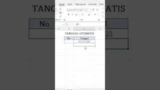 Cara Membuat Tanggal Otomatis di Excel #Shorts