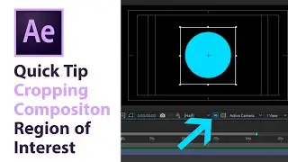 How to crop composition in Adobe After Effects CC using Region of Interest Tool. 