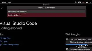 Video 4 - Selenium WebDriver CRASH COURSE - Creating a Maven project in Visual Studio Code