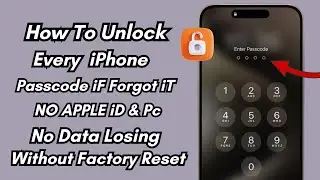 How To Unlock iPhone iF Forgot Passcode ! Reset Passcode ! Remove Apple iD ! Unlock Forgot Password