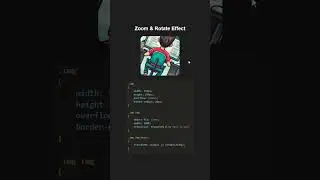 Zoom & rotate Effect using CSS & HTML🧑‍💻 