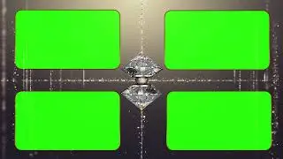 4 Windows with Diamonds Green Screen Windows and 4K Quality | FREE TO USE | iforEdits