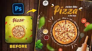 Fast Food Social Media Design in Photoshop | Fix My Design Ep03 by Nikhil Pawar