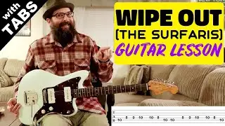 Wipe Out cover & lesson - The Surfaris - How to Play