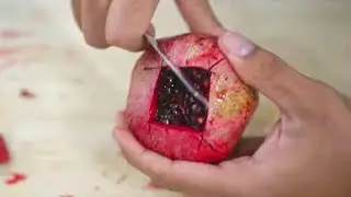 How to Cut Open Pomegranate in 1 Min