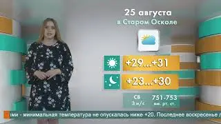 Погода в Старом Осколе на 25 августа