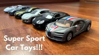 Porsche and Bugatti Sport Toy Cars