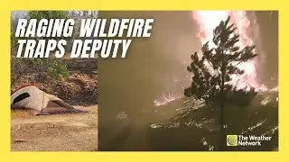 Deputy Narrowly Avoids Being Trapped by a Raging Wildfire