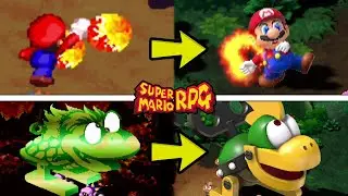 Super Mario RPG - All Special Moves (SNES VS Switch Comparison)