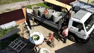 Installation of concrete rings